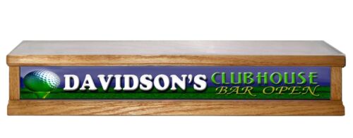 2 FOOT LONG LIGHTED LIQUOR BOTTLE DISPLAY PERSONALIZED GOLF CLUB HOUSE - Picture 2 of 2