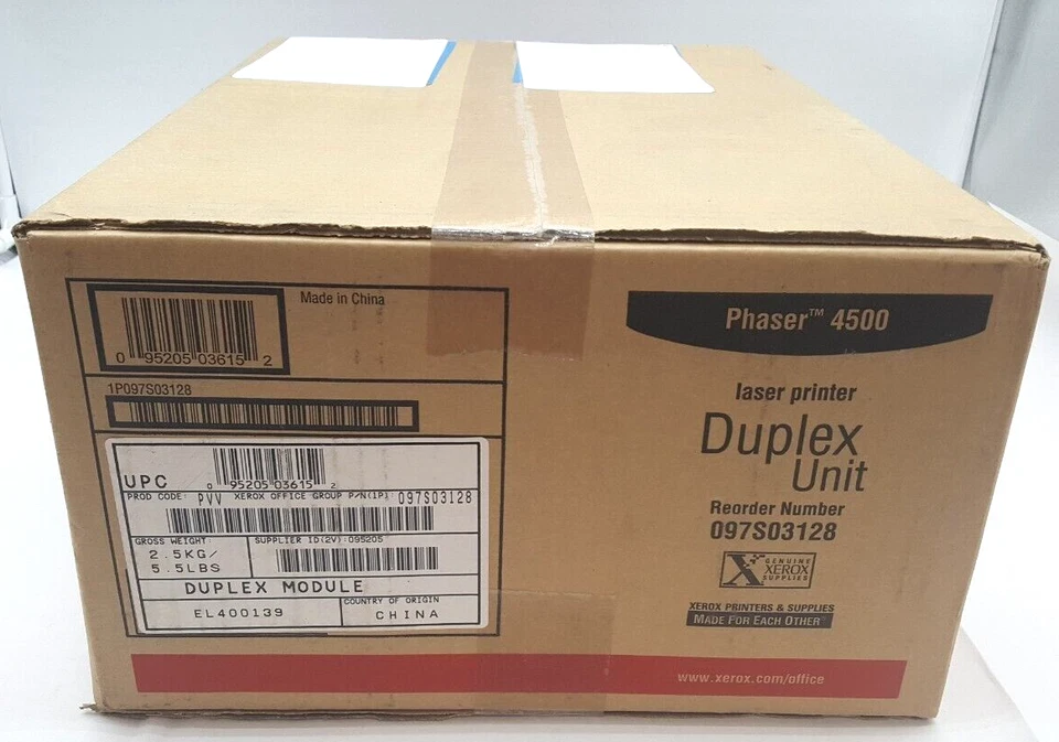 New Xerox Phaser 4500 Duplex Duplexer Upgrade Kit 097S03128 - Image 4 of 4
