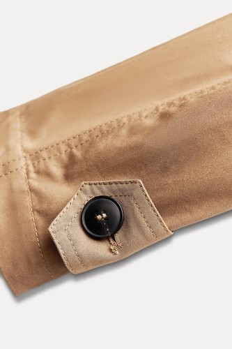 NWT ZARA WATER REPELLENT TRENCH ZW COLLECTION M $139 - Picture 3 of 8