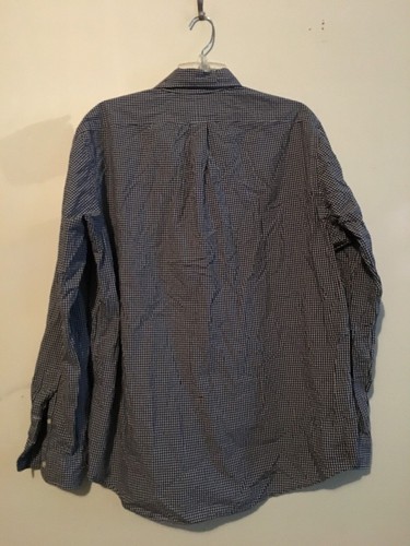 Ralph Lauren Gr. XL Herrenhemd schwarz weiß kariert kariert Knopfleiste - Bild 2 von 2
