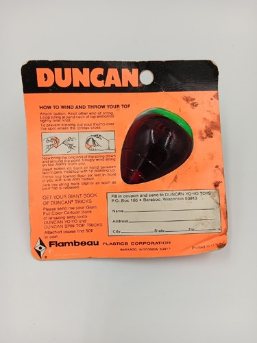 Vintage anni '60 DUNCAN SPIN TWIN TOP vecchio magazzino SIGILLATO raro rubino nos NUOVO DI ZECCA - Foto 2 di 2