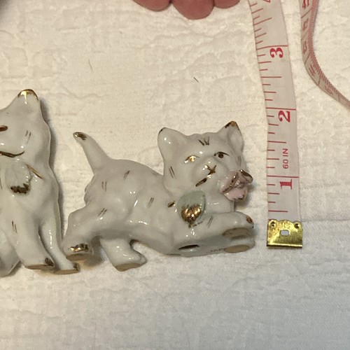 Betson's Porcelin White W Gold Cat Trio Mama Katze und 2 Kätzchen 1 W Repair Look - Bild 23 von 24