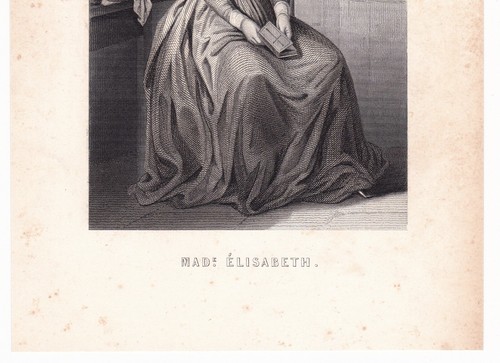 Madame Élisabeth de France Révolution Française Soeur du Roi Louis XVI 1835 - Picture 8 of 8