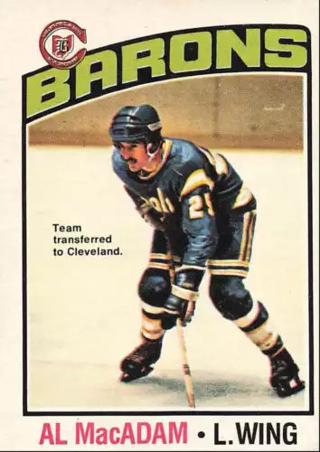 1976-77 O-Pee-Chee Al MacAdam Cleveland Barons #237