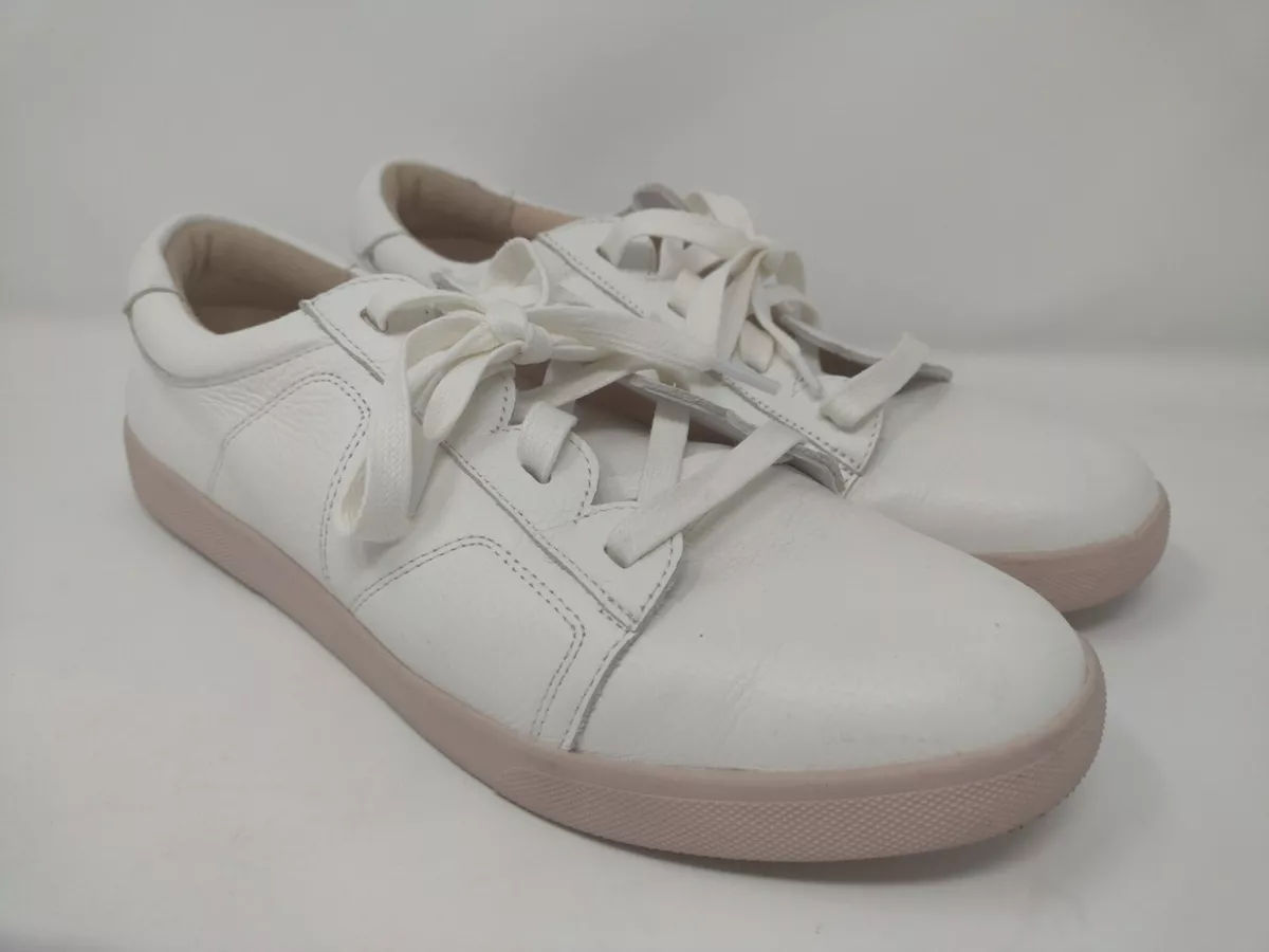 Vionic Womens Sunny Chantelle White Pink Fashion Sneaker Size 10