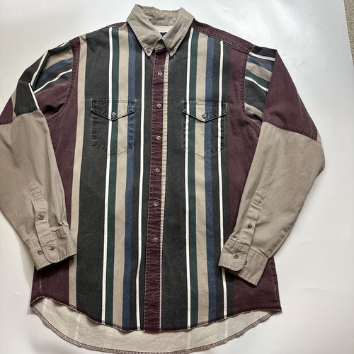 Vintage Wrangler Canvas Shirt Size 16 1/2 X 35 Long tails Brush Popper Country | eBay Vintage Wrangler Canvas Shirt Size 16 1/2 X 35 Long tails Brush Popper Country | eBay
