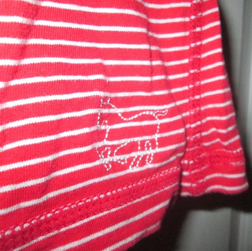 US Polo Assn rot weiß gestreift Flügelärmel Empire Top Gr. S Small EUC #208 - Bild 5 von 9