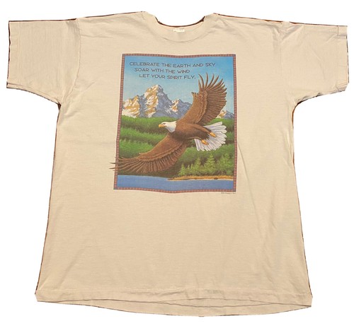 Vintage 1994 Celebrate The Earth And Sky Let Your Spirit Fly T-Shirt Size XL Men