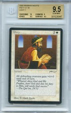 Piety Light Graded Beckett BGS 9.5 Arabian Nights MtG Magic Card Cards