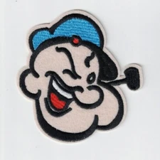 4" Popeye the sailor man Patch Embroidered Iron On patches pop eye head