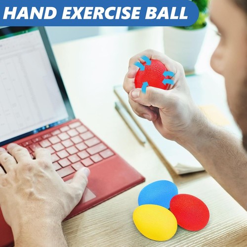 Hand Grip Strengthener,Finger Exerciser Multiple Resistance Levels Kit Set of 8 - Picture 3 of 11