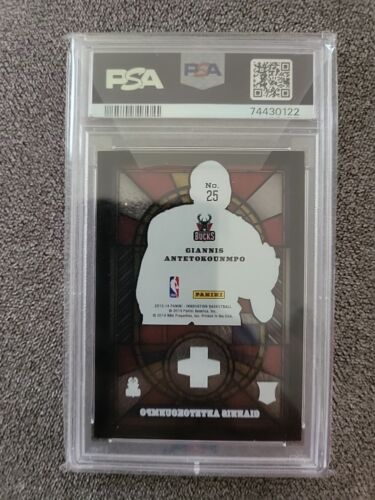 2013 Panini Innovation Giannis Antetokounmpo Rookie Stained Glass PSA 9 - Picture 2 of 2