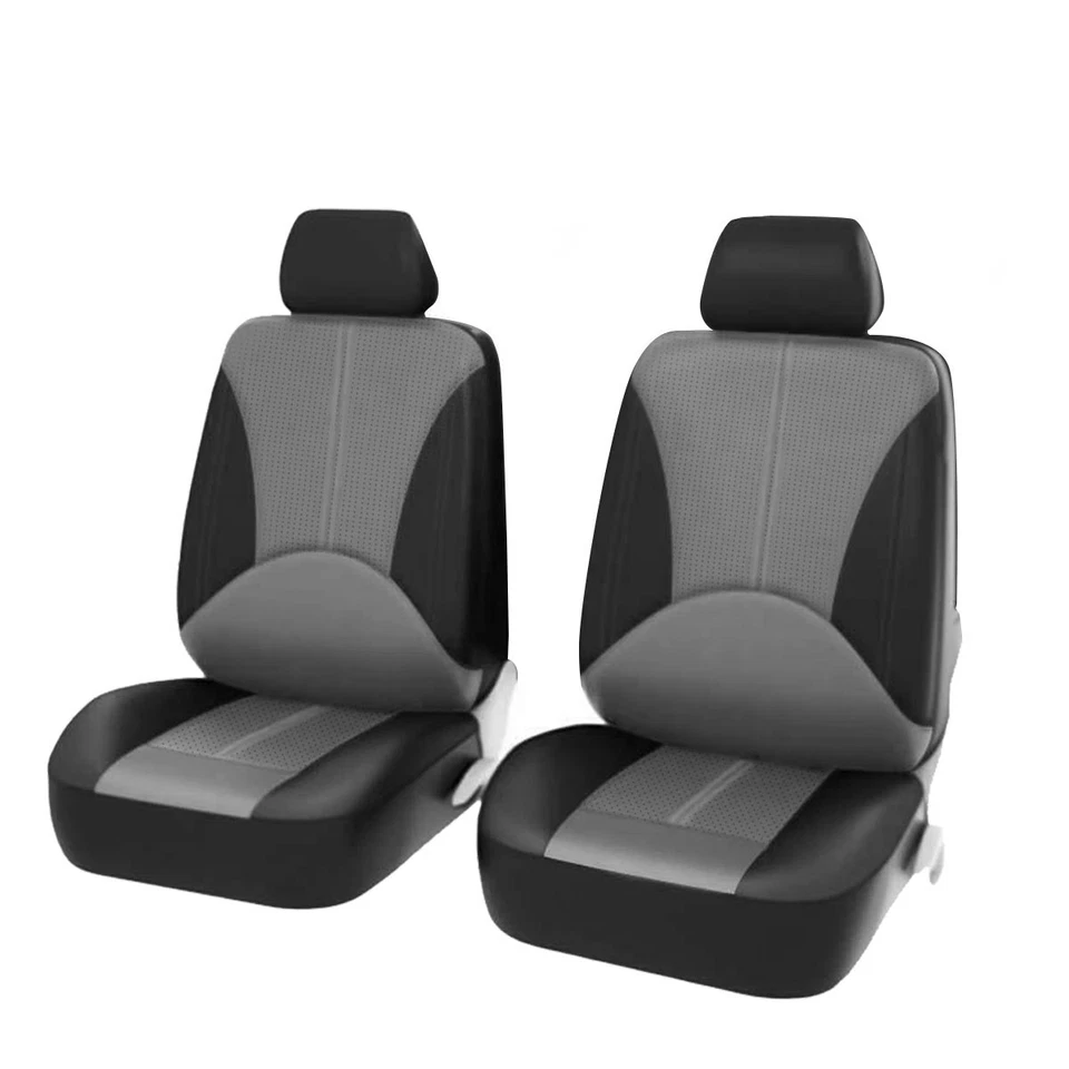 For Nissan Frontier 2009-2023 Leather Car Seat Cover Passenger & Drive Protector Foto 3 de 4