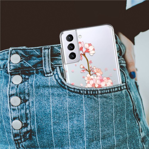 Custodia telefono ultra gel floreale per Samsung Galaxy S24 S21 FE S22 S23 - Foto 21 di 122