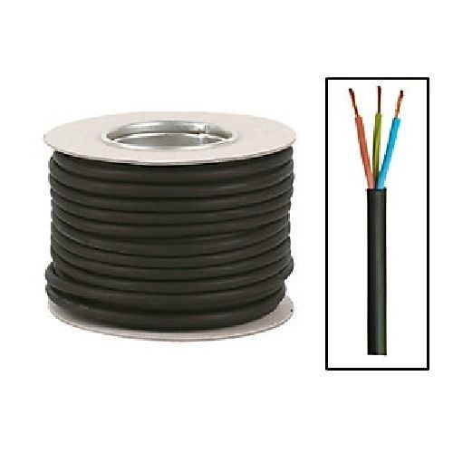 RUBBER CABLE 1MM 3 CORE H07RN-F HO7RNF TOUGH HEAVY DUTY CABLE - Picture 1 of 3