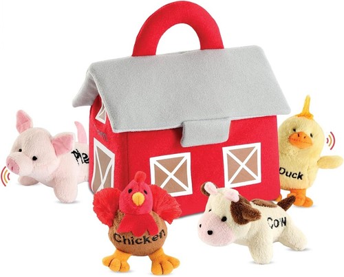 Plush Farm Animals- Zoo-Puppy-Kittens Toddler Toy Squeeze Talking Sounds - Picture 3 of 36