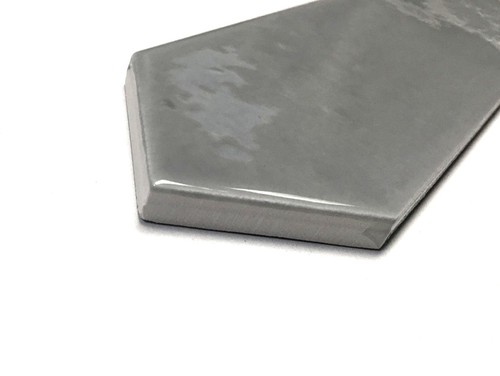 3x12 Modena Collection Smoky Gray Glazed Ceramic Tile Backsplash Wall Bath - Picture 9 of 9