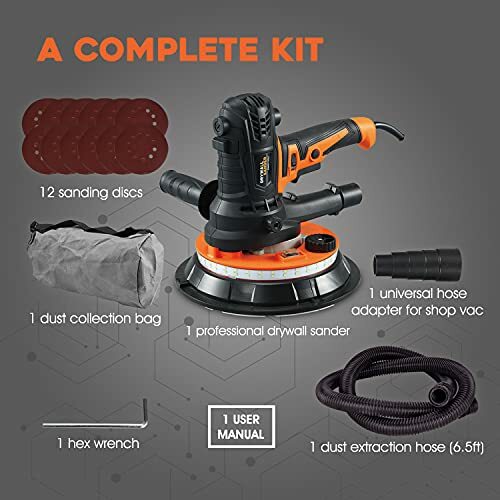 Electric Drywall Sander Machine - Handheld Power Tools with Dust Collector Cena specjalna NOWOŚĆ