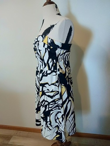 COOPER ST Black white DRESS Size 12 like NEW Strapless Party Races Wedding - Picture 3 of 7