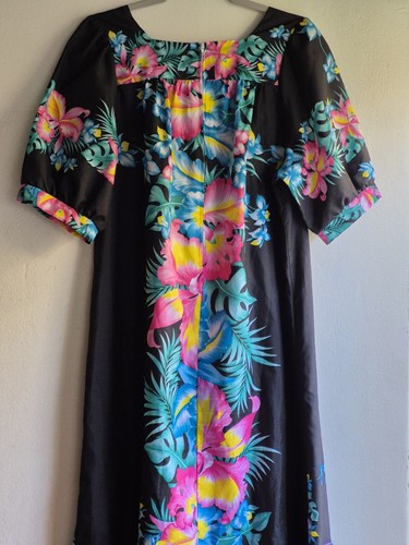 Vintage Hawaiian Creations Muu Muu Smock Maxi Cruise Women's Dress  S - Picture 11 of 24