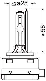 OSRAM Glühlampe, Birne Auto Scheinwerfer D1S (Gasentladungslampe) 85 V 35 W - Bild 2 von 2