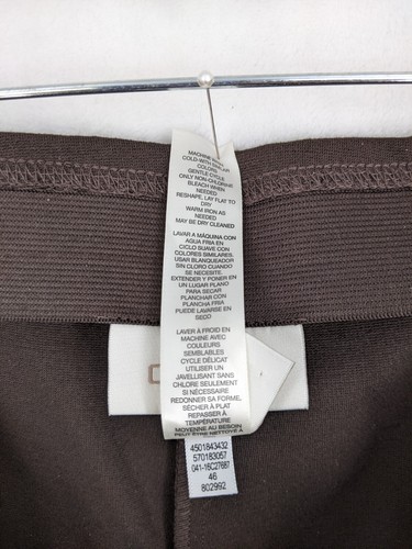 Chico Mujer Talla 2 Tobillo Elástico Pull On Pantalón Marrón, Aberturas Laterales Tobillo - Imagen 7 de 8