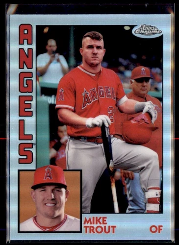 2019 Topps Chrome 1984 Topps Refractor Mike Trout Los Angeles Angels #84TC-17