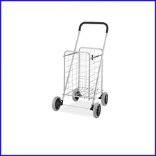 Utility Shopping Cart with Easy Snap-On Wheels - Perfect for Groceries & More