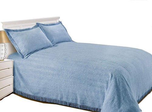 Candlewick Bedspread Traditional Bed Throw in 8 Colours Pillowshams Available - Picture 2 of 17