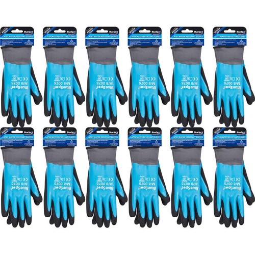 BlueSpot Medium Latex Coated Water Resistant Work High Grip Gloves Size 8 - Picture 5 of 5