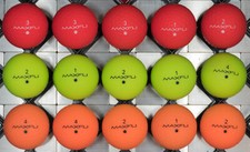 15 Used Maxfli Softfli Color Mix golf balls. Grade A3-A5. Lot MSFC 05