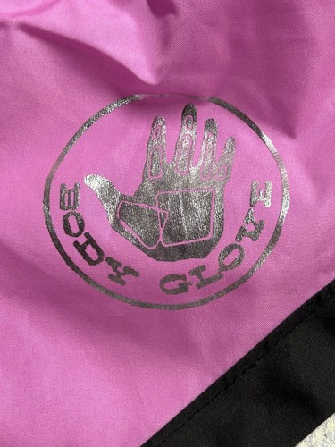 NWT Body Glove Girls 12 Windbreaker Retro Pink Black Stripe Logo - Picture 6 of 12