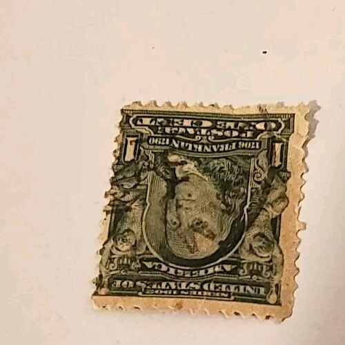 Estampilla postal de Benjamin Franklin de 1 centavo estampilla de Estados Unidos - Imagen 6 de 9