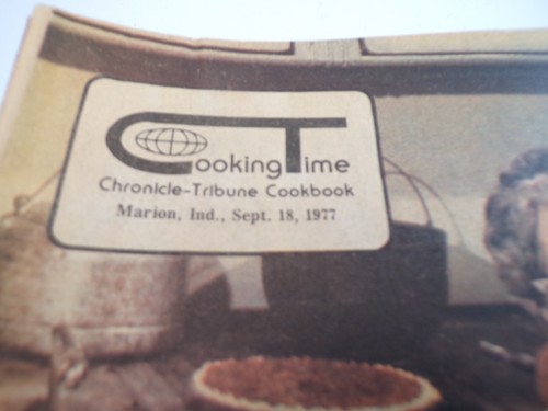 Chronicle-Tribune Cookbook Marion Indiana Cooking Time Vintage Softcovers recipe - Picture 15 of 15