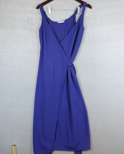 Everlane The Japanese GoWeave Tank Wrap Mini Dress Blue Size 2