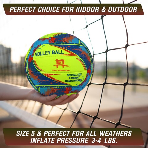FORIOX Soft Touch Volleyball Official Size 5 Indoor Outdoor Beach Net volley bal - Picture 54 of 57