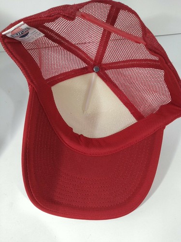 Vintage Coors Beer Hat Cap Red & White Adjustable Snapback Nissun... - Picture 7 of 8