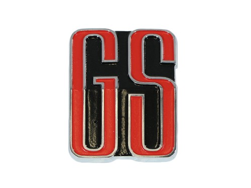 GS sign emblem badge lettering for Opel Commodore A radiator grille