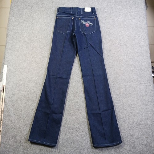 Richard Petty Jeanns Mens Size 28x36 Blue Denim Nascar Embroidered New Old Stoc - Picture 11 of 16