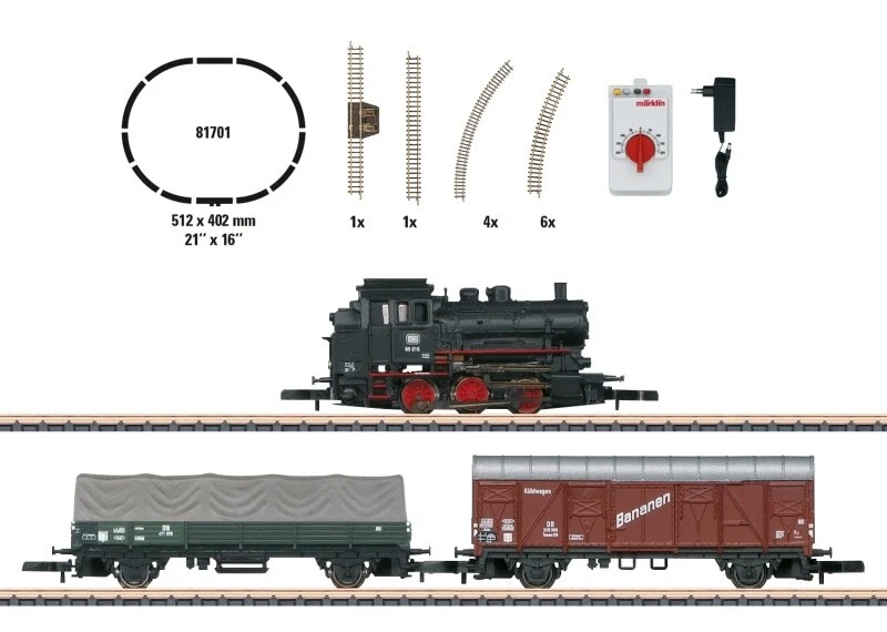 Märklin 81701 Startpackung 'Güterzug' BR 89 1 x Lok, 2 x Wagen DB Spur Z - Bild 2 von 2
