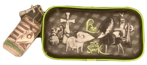 DISNEY TIM BURTON FRANKENWEENIE PENCIL CASE ZIPPER POUCH GLOW IN DARK NWT NEW - Picture 7 of 8