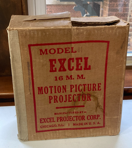 Proiettore cinematografico vintage Excel 16mm con scatola originale e istruzioni Chicago IL - Foto 9 di 23