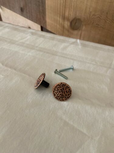 Belwith P102-AC Vintage Antique Copper Hardware Cabinet Pull Knob- 1 1/4" W - Picture 3 of 4