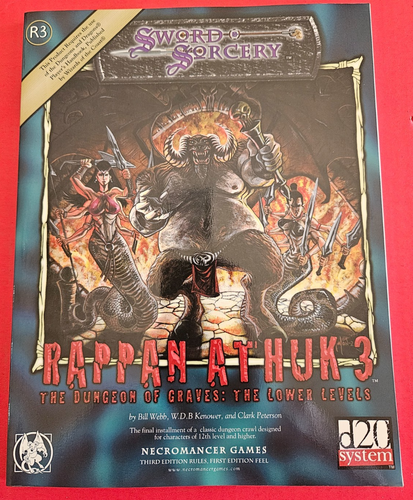 Rappan Athuk R1, R2 & R3 - Sword & Sorcery - d20 - Very Good! - Picture 12 of 17