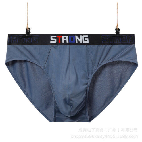 3 pcs Men See-Through Silky Briefs Panties Low Rise Bulge Pouch Thongs Underwear - Picture 24 of 27