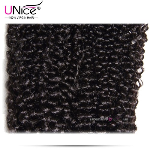 UNice Hair Brazilian Curly Virgin Hair Weaves 1/3 Bundles Human Hair Extensions - Picture 8 of 12