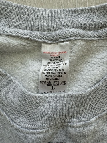 Vintage FULL PRINT Official David Bowie Aladdin Sane Men's Crewneck Sweatshirt L - Picture 3 of 6