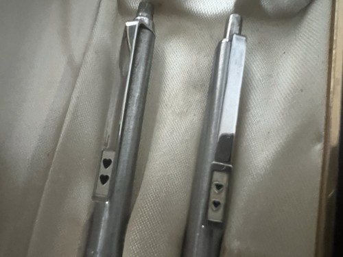 🔴 PAPERMATE penna e matita meccanica metallo scrivono con astuccio vintage - Imagen 6 de 8