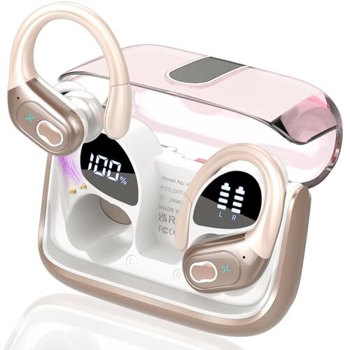 Wireless Earbuds 75hrs Bluetooth 5.3 Kopfhörer Sport, 2024 Bluetooth Rosegold - Bild 1 von 7