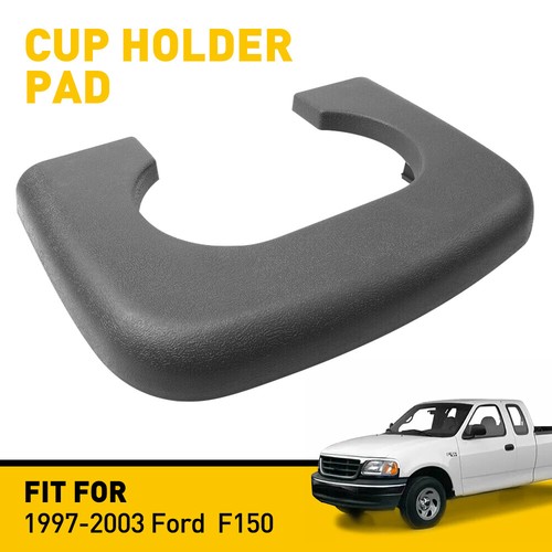 Fit 1997-2003 Ford Center F150 Console Cup Cover Holder Pad Trim Dark Gray New - Picture 14 of 14